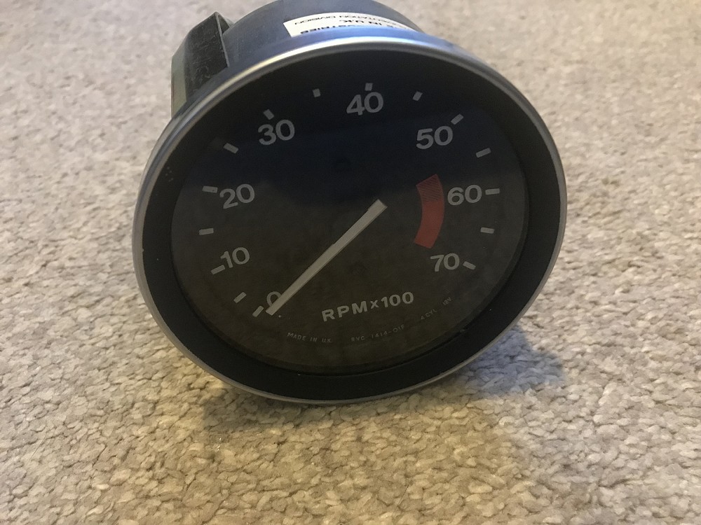 Image of Smiths Revcounter - New old stock - 80 mm Diameter. MGB 4 Cylinder