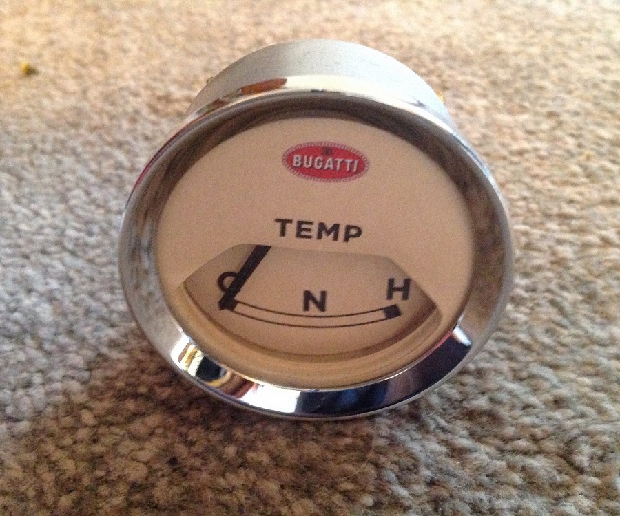 Bugatti Custom Temp Gauge