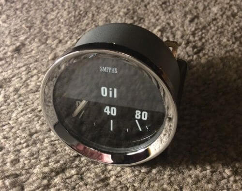 SMITHS OIL PRESSURE GAUGE 0-80 Psi 52 mm