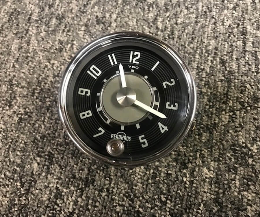 Refurbished classic car clock