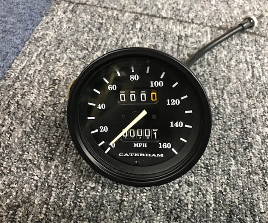 Refurbished Caterham classic car gauge